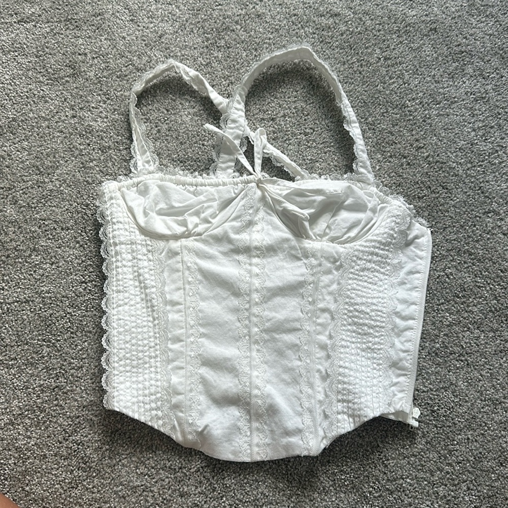 L*Space Jamie Corset Lace Top